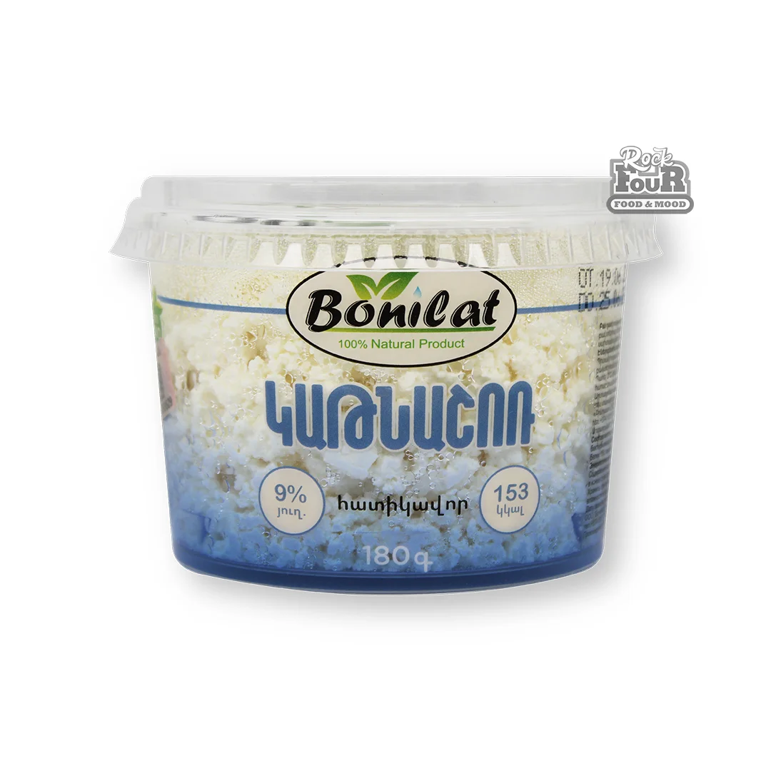 Կաթնաշոռ հատիկավոր «Bonilat» 9% 180գ